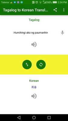 Emulate Android APK Tagalog to Korean Translation