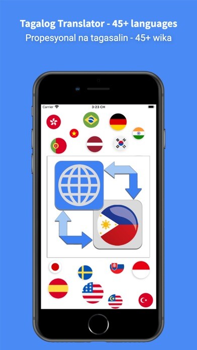 Emulate iPhone app Tagalog Translator - TagaGo using MyAndroid Emulate iPhone app Tagalog Translator - TagaGo using MyAndroid