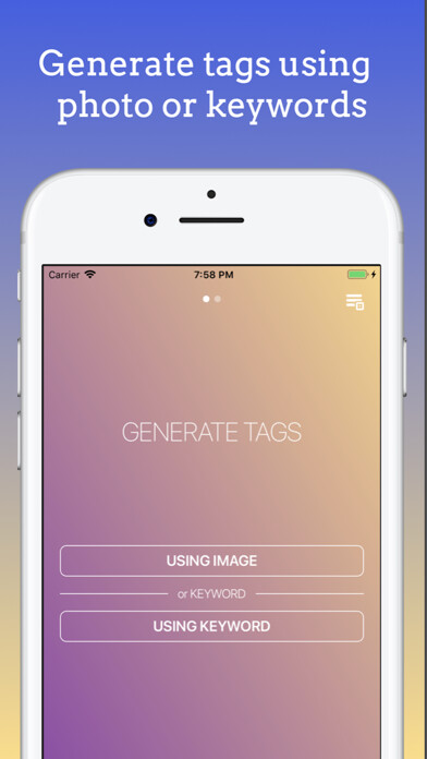 Emulate iPhone app Tagenator - Tags for Instagram using MyAndroid Emulate iPhone app Tagenator - Tags for Instagram using MyAndroid