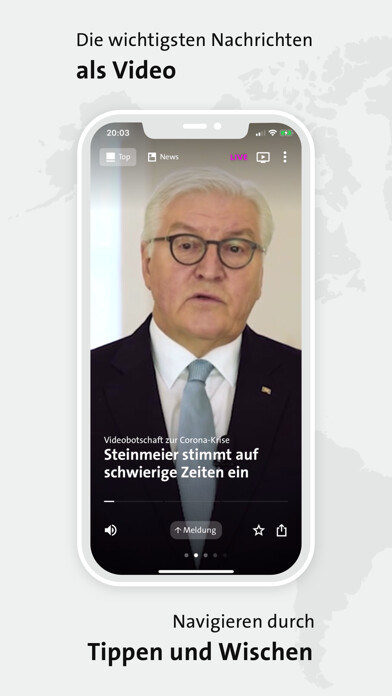 Emulate iPhone app tagesschau - Nachrichten using MyAndroid Emulate iPhone app tagesschau - Nachrichten using MyAndroid