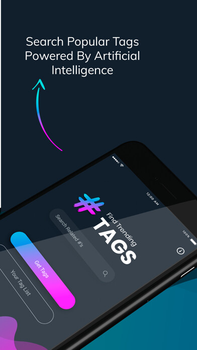 Emulate iPhone app Tags For Likes Hash Generator using MyAndroid