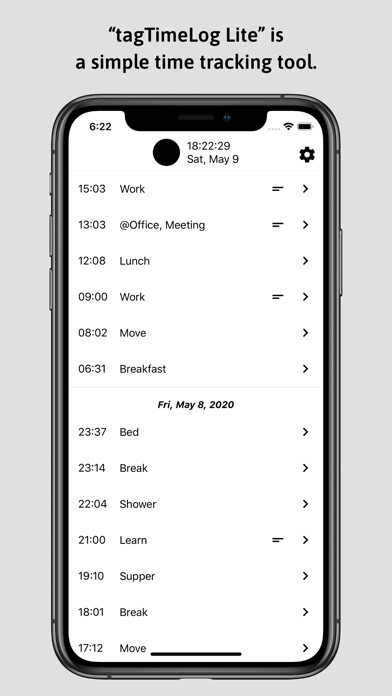 Emulate iPhone app tagTimeLog Lite using MyAndroid Emulate iPhone app tagTimeLog Lite using MyAndroid