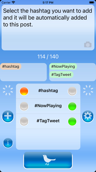 Emulate iPhone app TagTweet System using MyAndroid Emulate iPhone app TagTweet System using MyAndroid