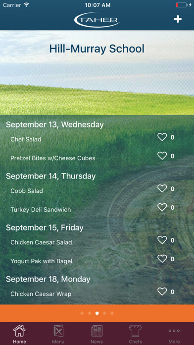 Emulate iPhone app Taher - Food 4 Life using MyAndroid