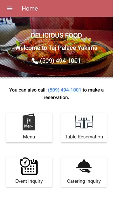 Emulate iPhone app Taj Palace Yakima using MyAndroid Emulate iPhone app Taj Palace Yakima using MyAndroid