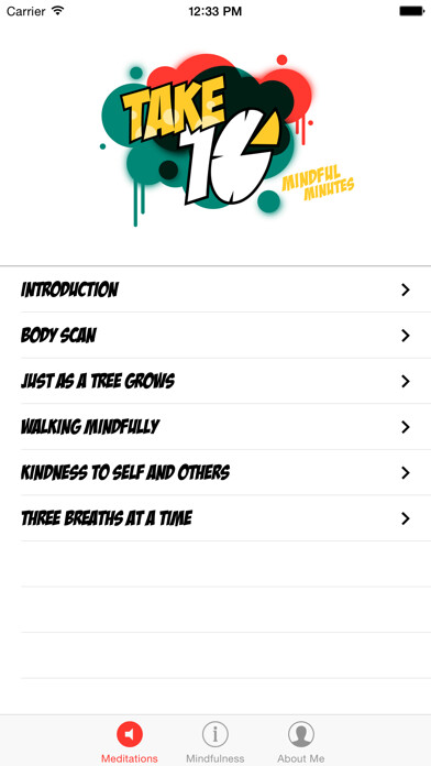 Emulate iPhone app Take 10 Mindful Minutes using MyAndroid Emulate iPhone app Take 10 Mindful Minutes using MyAndroid