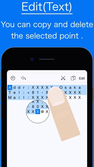 Emulate iPhone app Take advantage of the copied image or text -CopyEditor- using MyAndroid