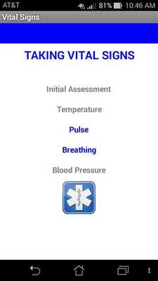 Emulate Android APK Taking Vital Signs Emulate Android APK Taking Vital Signs
