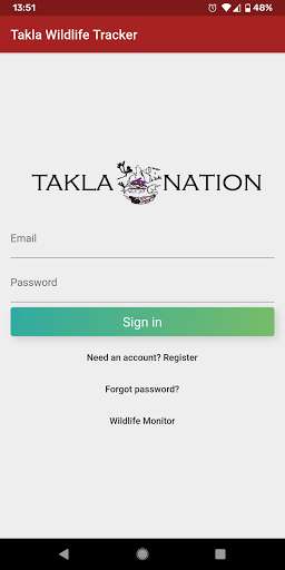 Run android online APK Takla Wildlife Tracker from MyAndroid or emulate Takla Wildlife Tracker using MyAndroid