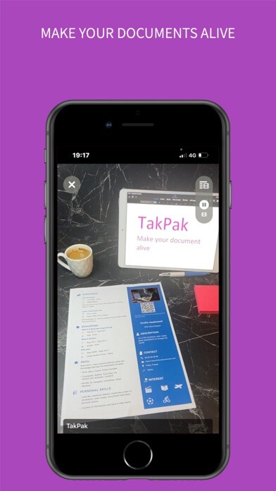 Emulate iPhone app Takpak AR Document Video Maker using MyAndroid Emulate iPhone app Takpak AR Document Video Maker using MyAndroid