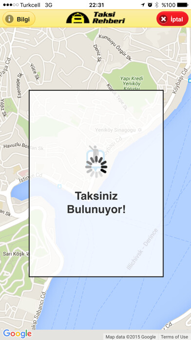 Emulate iPhone app Taksi Rehberi using MyAndroid