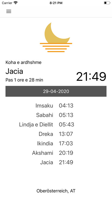 Emulate iPhone app Takvimi AT - ALKIG using MyAndroid Emulate iPhone app Takvimi AT - ALKIG using MyAndroid