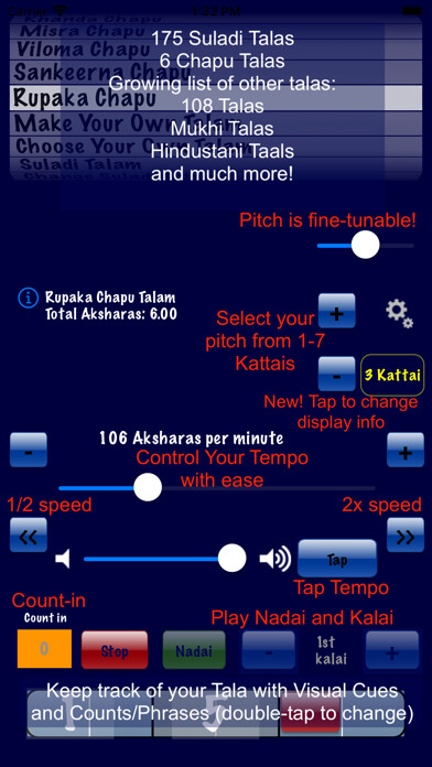 Emulate iPhone app Talanome - Carnatic Metronome using MyAndroid Emulate iPhone app Talanome - Carnatic Metronome using MyAndroid