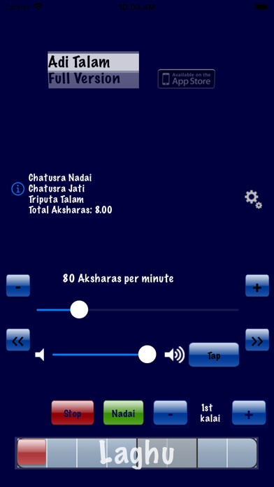 Emulate iPhone app Talanome Lite - Metronome using MyAndroid Emulate iPhone app Talanome Lite - Metronome using MyAndroid