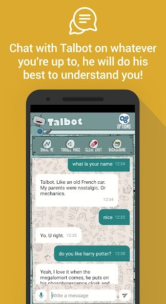 Run android online APK Talbot, the chatbot from MyAndroid or emulate Talbot, the chatbot using MyAndroid