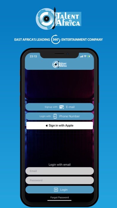 Emulate iPhone app Talentafricagroup using MyAndroid