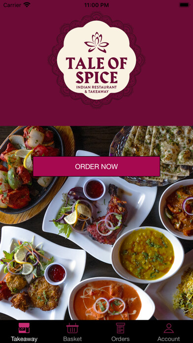 Emulate iPhone app Tale of Spice Dundonald using MyAndroid