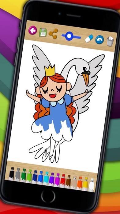 Emulate iPhone app Tales coloring book & paint fables using MyAndroid Emulate iPhone app Tales coloring book & paint fables using MyAndroid