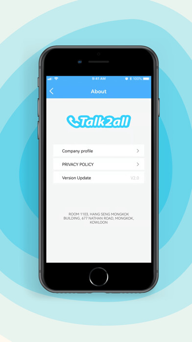 Emulate iPhone app Talk2All - Talk More, Pay Less using MyAndroid