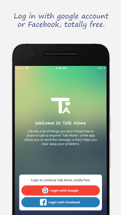 Emulate iPhone app Talk Alone - Sh! Just Only You using MyAndroid