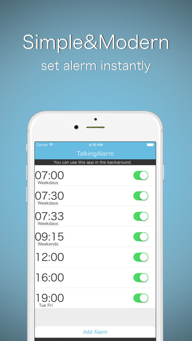 Emulate iPhone app Talking Alarm Clock -free app with speech voice using MyAndroid Emulate iPhone app Talking Alarm Clock -free app with speech voice using MyAndroid