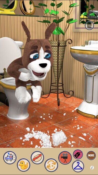 Emulate iPhone app Talking Dog (Duke) 2 - Fun Baby Doggie Pup Poodle Friend using MyAndroid