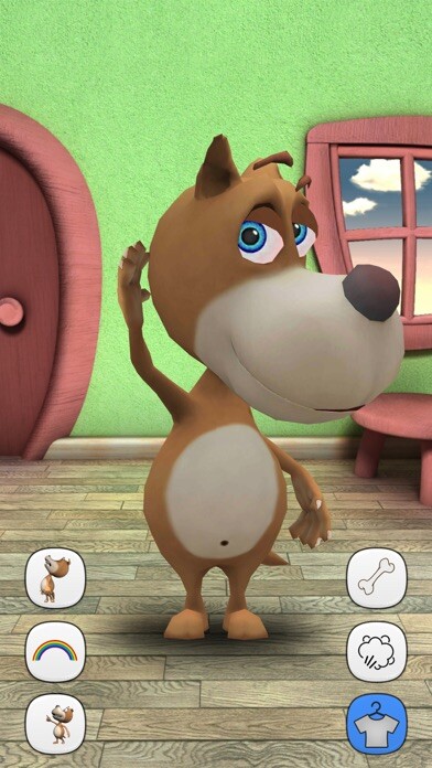 Emulate iPhone app Talking Dog Max - Virtual Pet using MyAndroid