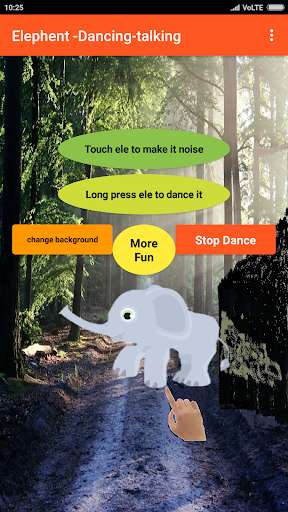 Run android online APK Talking elephant-Animal-Dance app-Virtual Pet from MyAndroid or emulate Talking elephant-Animal-Dance app-Virtual Pet using MyAndroid