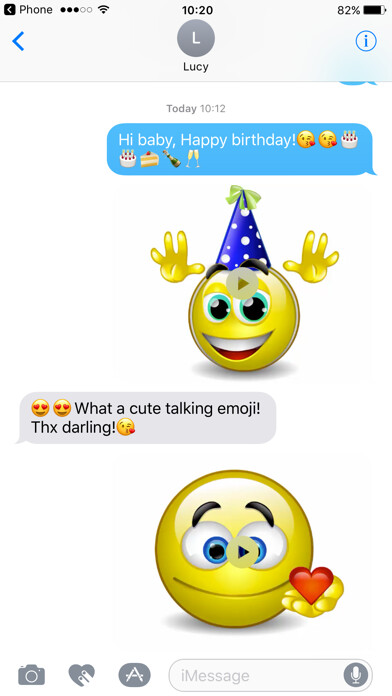 Emulate iPhone app Talking Emoji & Speaking Emoticons Icons Pro using MyAndroid Emulate iPhone app Talking Emoji & Speaking Emoticons Icons Pro using MyAndroid