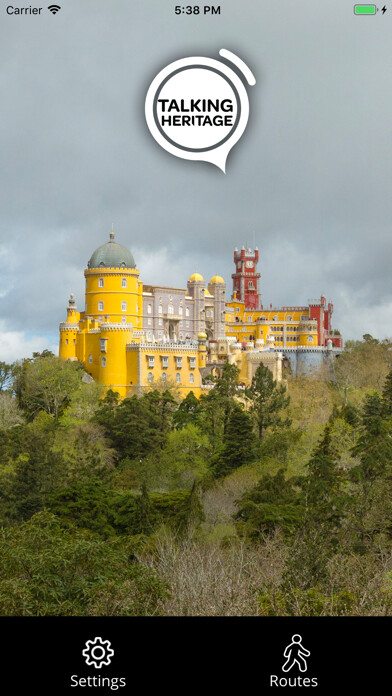Emulate iPhone app Talking Heritage Sintra using MyAndroid