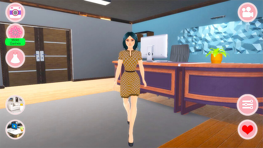 Run android online APK Talking Office Girl from MyAndroid or emulate Talking Office Girl using MyAndroid