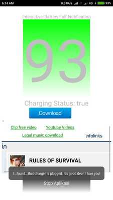 Emulate Android APK Talking Overcharge Protector