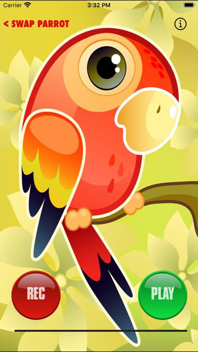 Emulate iPhone app Talking Parrot Repeater using MyAndroid