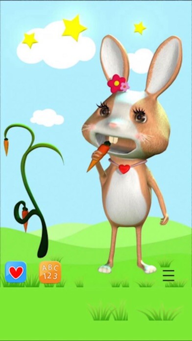 Emulate iPhone app Talking Rabbit ABC Song Free using MyAndroid