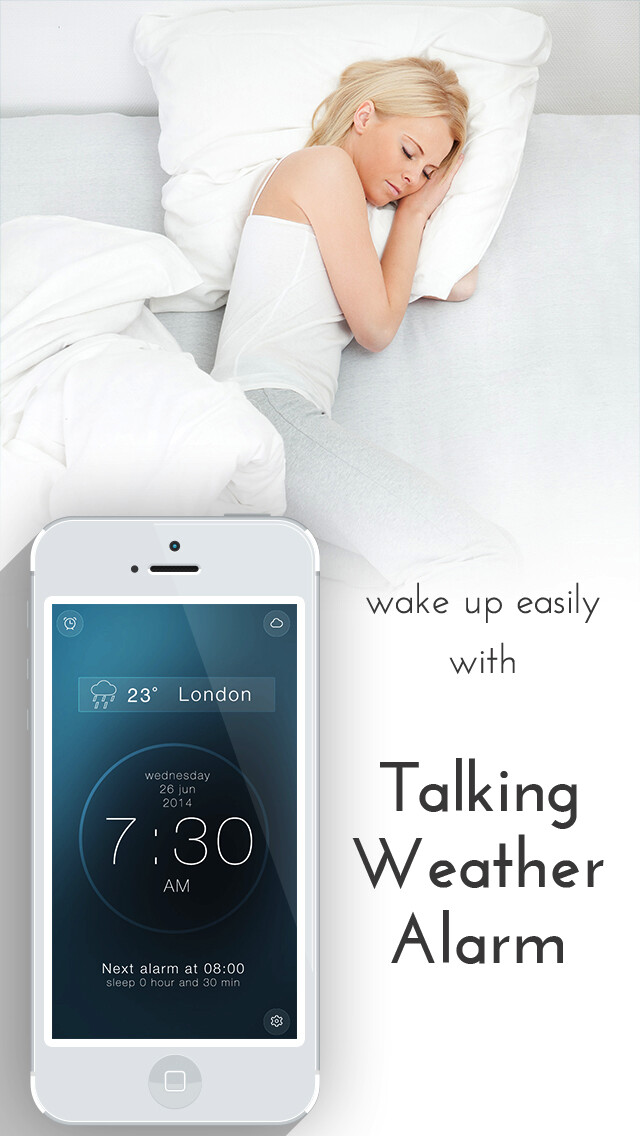 Emulate iPhone app Talking Weather alarm clock using MyAndroid Emulate iPhone app Talking Weather alarm clock using MyAndroid