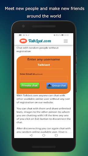 Run android online APK TalkLast from MyAndroid or emulate TalkLast using MyAndroid