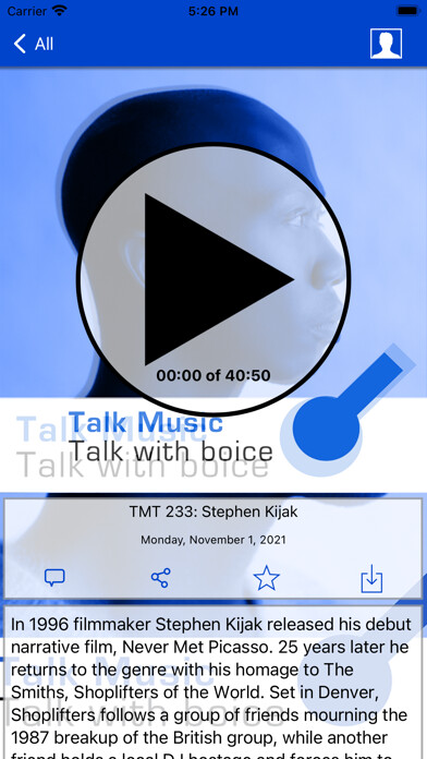 Emulate iPhone app Talk Music Talk with boice using MyAndroid
