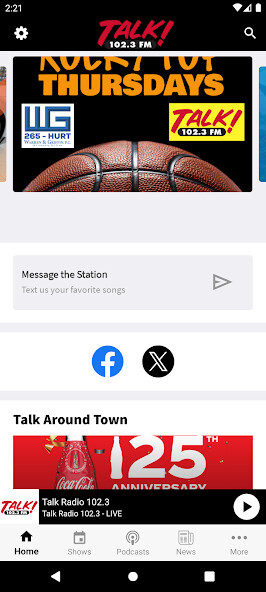 Emulate iPhone app Talk Radio 102.3 using MyAndroid Emulate iPhone app Talk Radio 102.3 using MyAndroid
