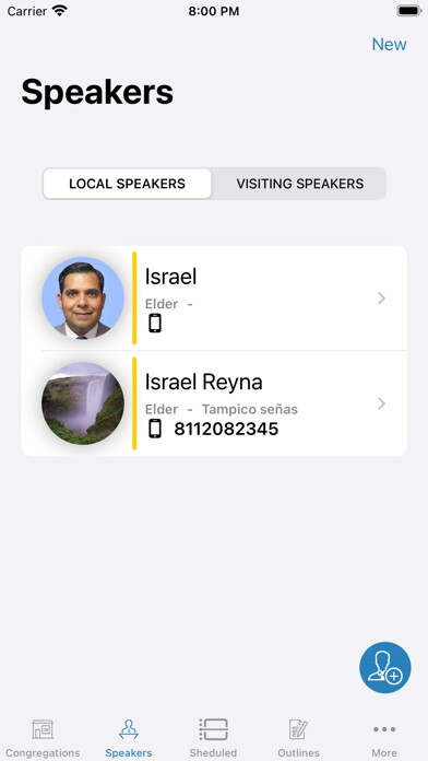 Emulate iPhone app Talks-Congregation using MyAndroid