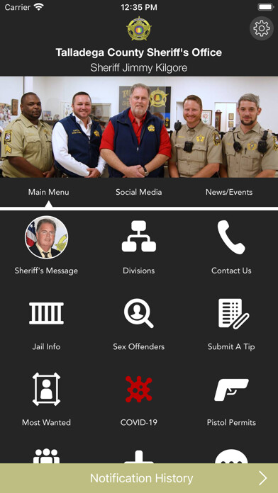 Emulate iPhone app Talladega County AL Sheriff using MyAndroid Emulate iPhone app Talladega County AL Sheriff using MyAndroid
