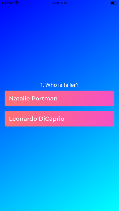 Emulate iPhone app Taller Celebrity Quiz using MyAndroid Emulate iPhone app Taller Celebrity Quiz using MyAndroid