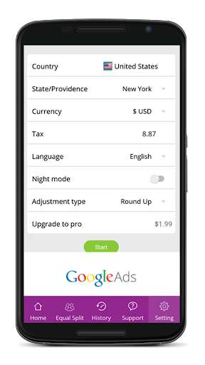 Run android online APK TalleUp - Tip, Tax, Bill Splitting Calculator from MyAndroid or emulate TalleUp - Tip, Tax, Bill Splitting Calculator using MyAndroid Run android online APK TalleUp - Tip, Tax, Bill Splitting Calculator from MyAndroid or emulate TalleUp - Tip, Tax, Bill Splitting Calculator using MyAndroid
