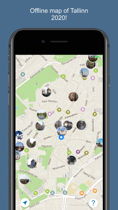 Emulate iPhone app Tallinn 2020 — offline map using MyAndroid Emulate iPhone app Tallinn 2020 — offline map using MyAndroid