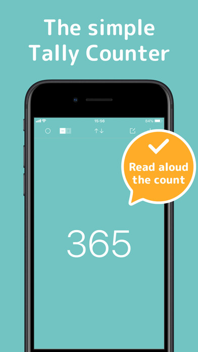 Emulate iPhone app Tally Counter - STC read aloud using MyAndroid
