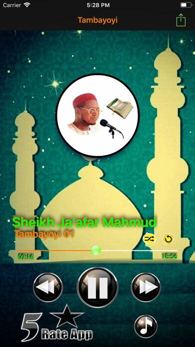 Emulate iPhone app Tambayoyi Dubu - Sheikh Jafar using MyAndroid