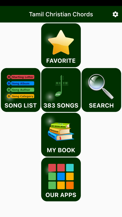 Emulate iPhone app Tamil Christian Chords using MyAndroid