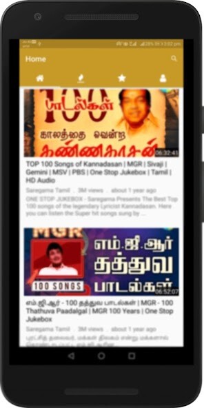 Run android online APK Tamil Old Hit Songs : MGR, Sivaji, Kannadasan Hits from MyAndroid or emulate Tamil Old Hit Songs : MGR, Sivaji, Kannadasan Hits using MyAndroid
