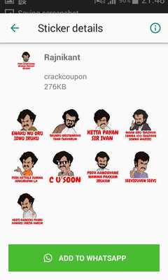 Emulate Android APK Tamil WAStickers for Whatsapp - Stickerpacks