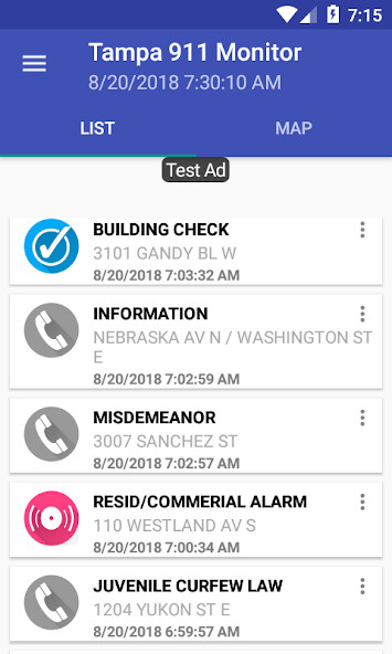 Run android online APK Tampa 911 Incidents Monitor from MyAndroid or emulate Tampa 911 Incidents Monitor using MyAndroid