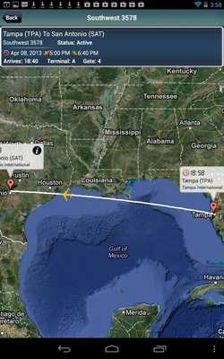 Emulate Android APK Tampa Airport + Radar TPA Flight Tracker